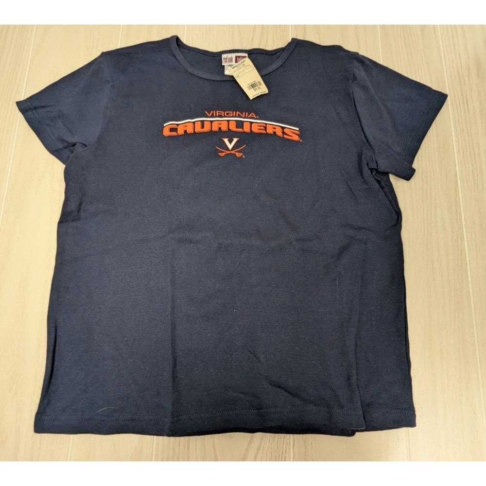 Red Oak Virginia Cavaliers Vintage women's T Shirt Large fitted Canada made NWT